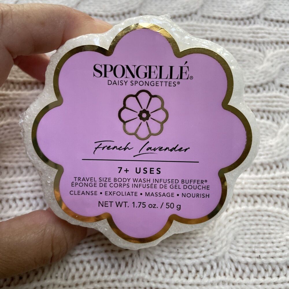 Spongelle Daisy Spongettes French Lavender Body Wash Infused   50g / 1.75 oz